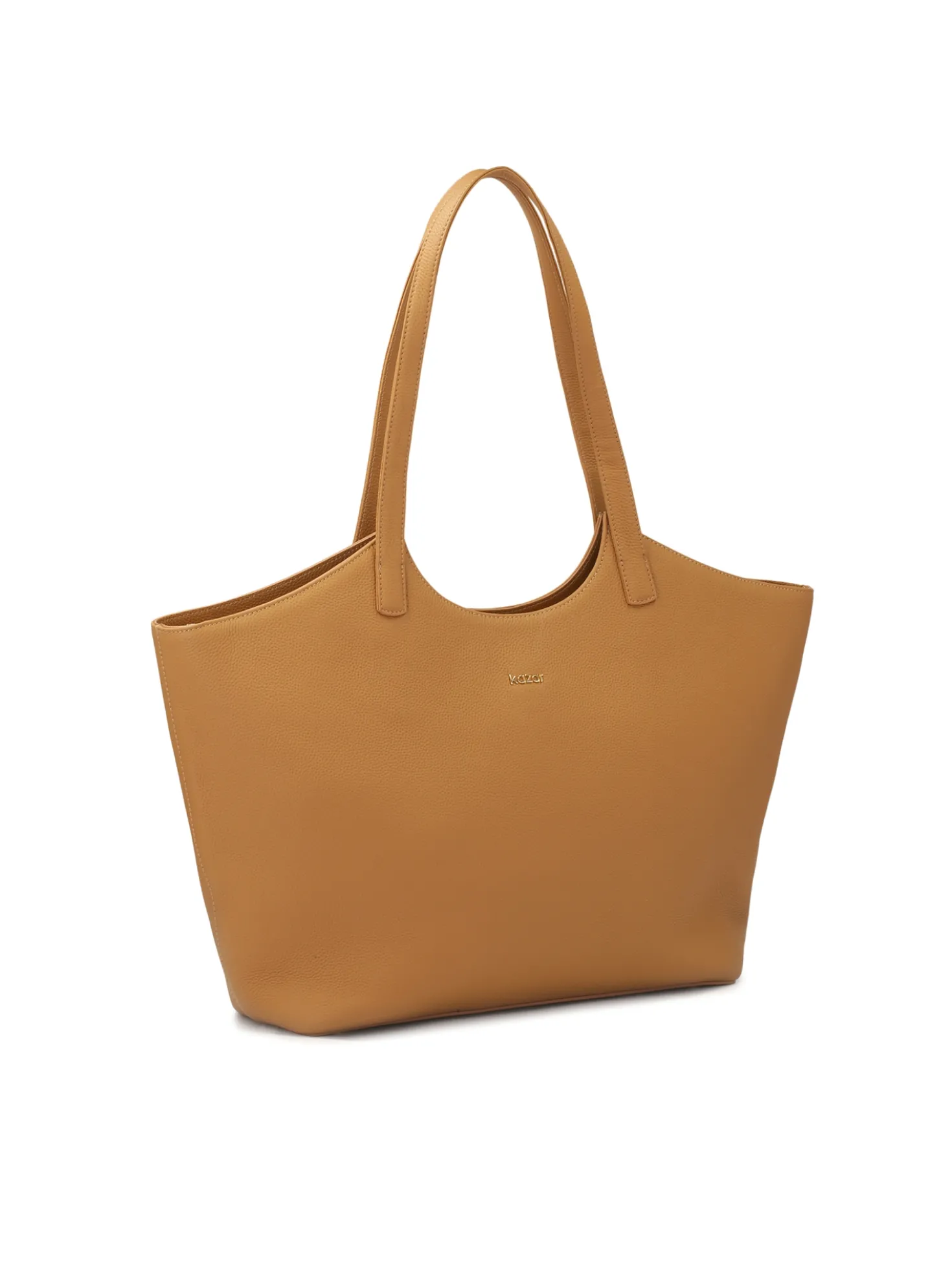 Jasnobrązowa tote bag z uchwytami na ramię