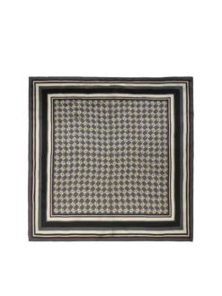 Jedwabna apaszka w monogramy KAZAR