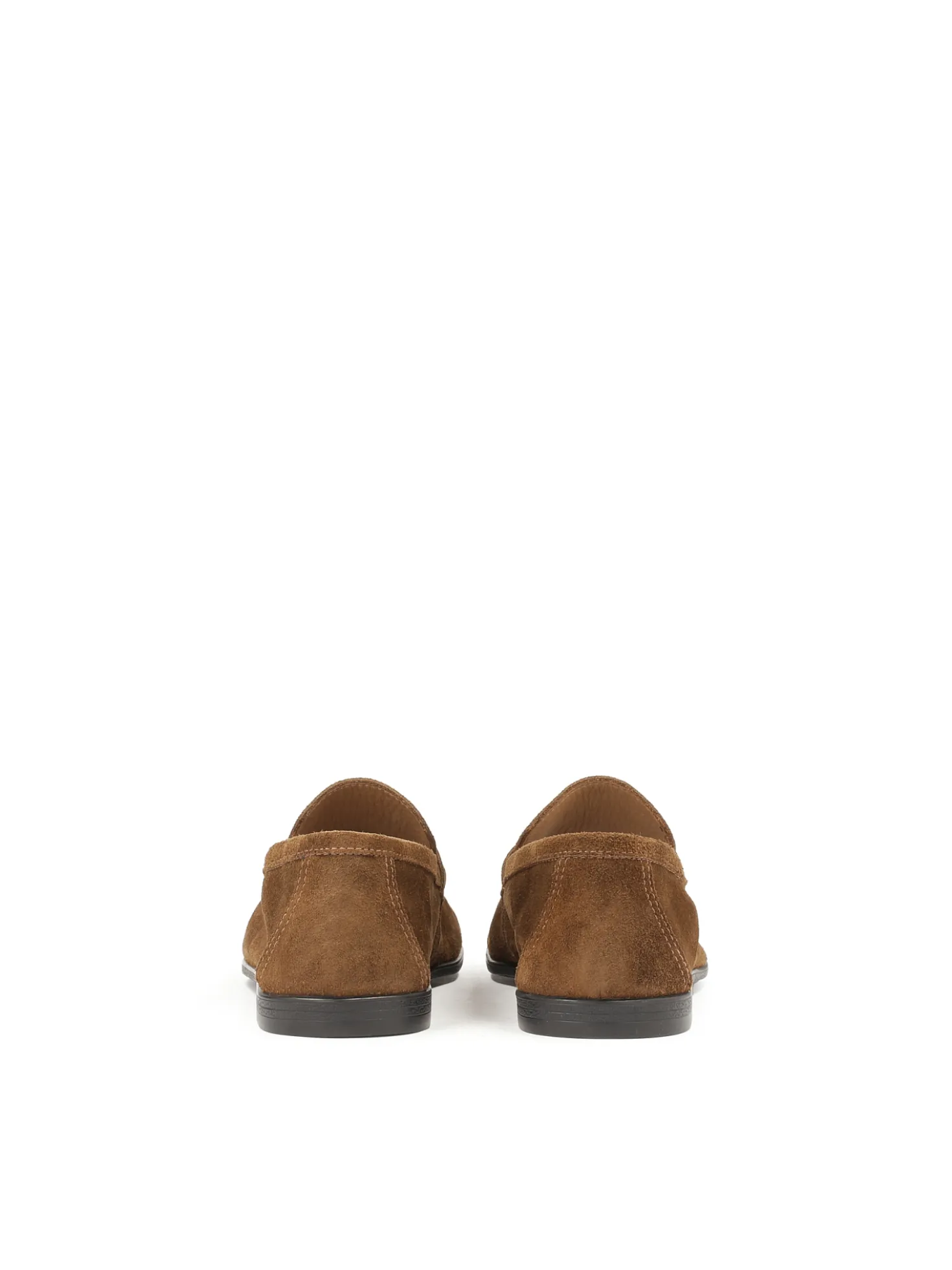 Klasyczne brązowe loafersy z zamszu