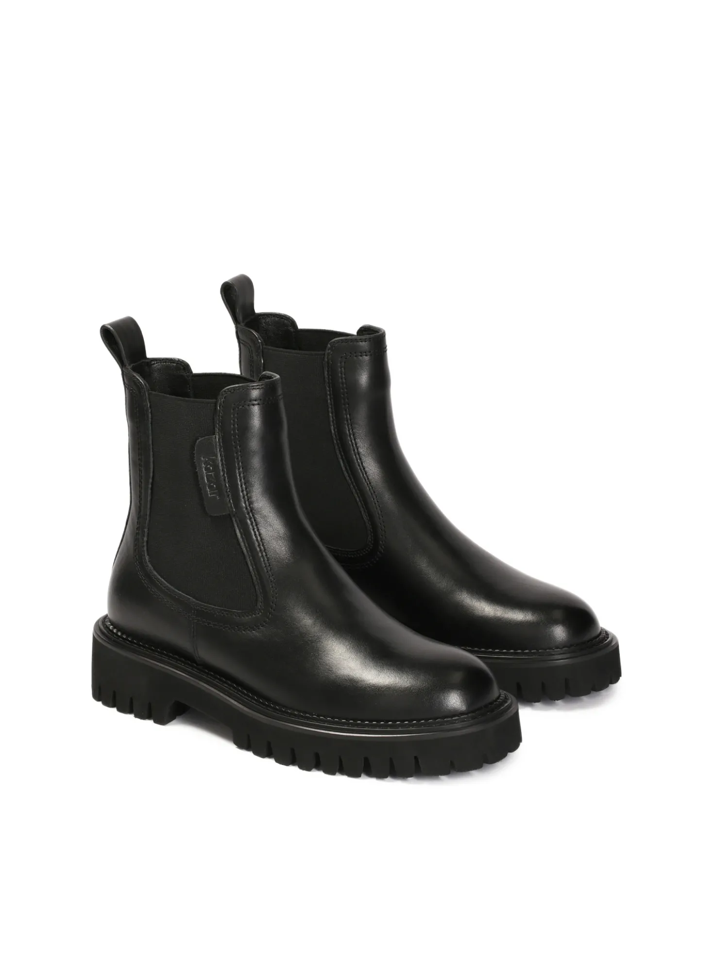 Klasyczne chelsea boots z licowej skóry