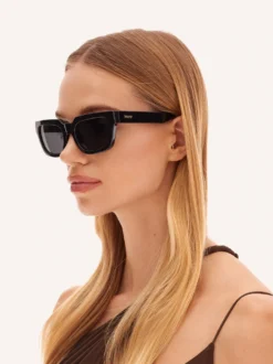 Klasyczne czarne okulary przeciwsłoneczne wayfarer