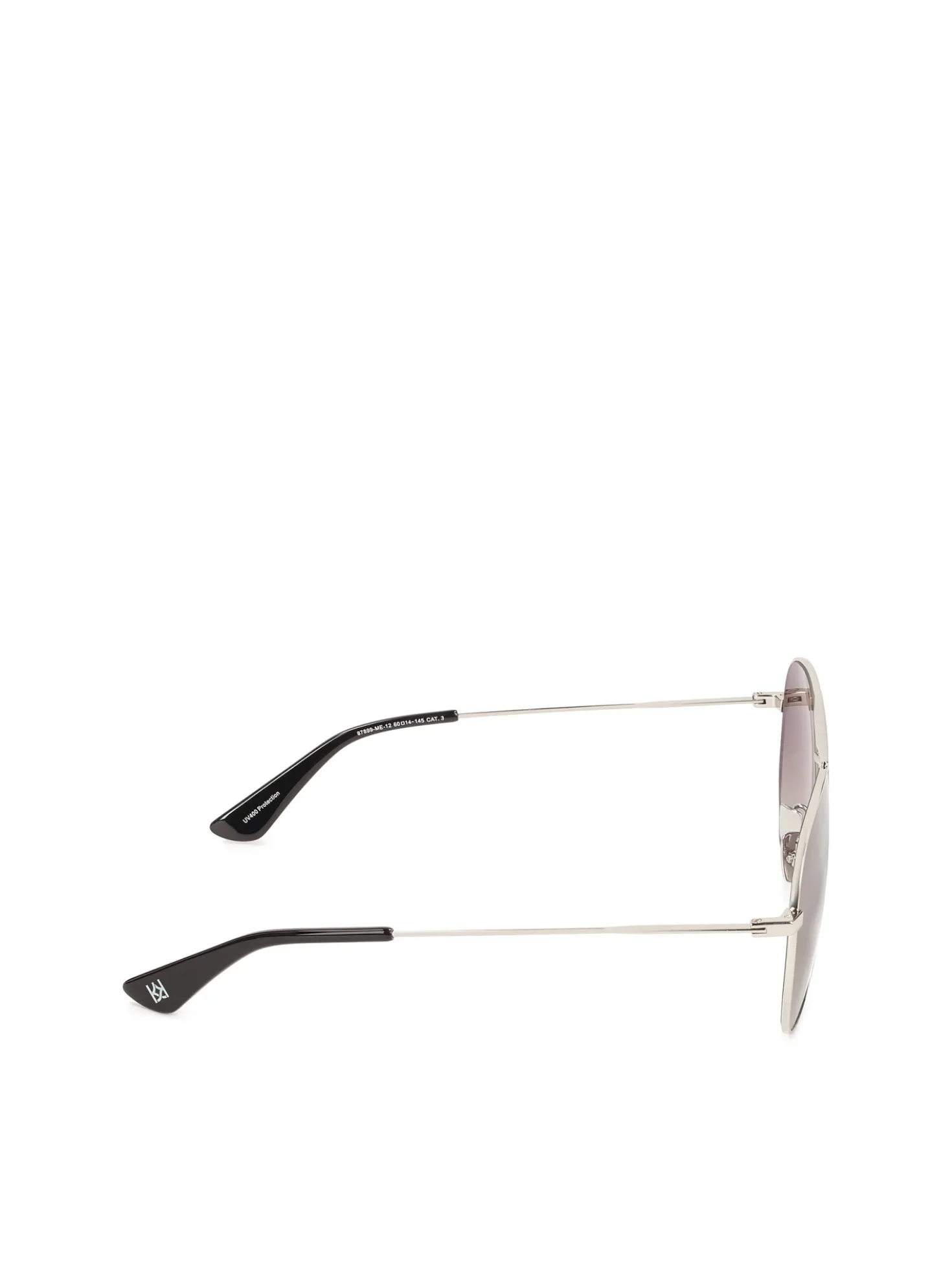 Klasyczne okulary aviator ze srebrną ramką