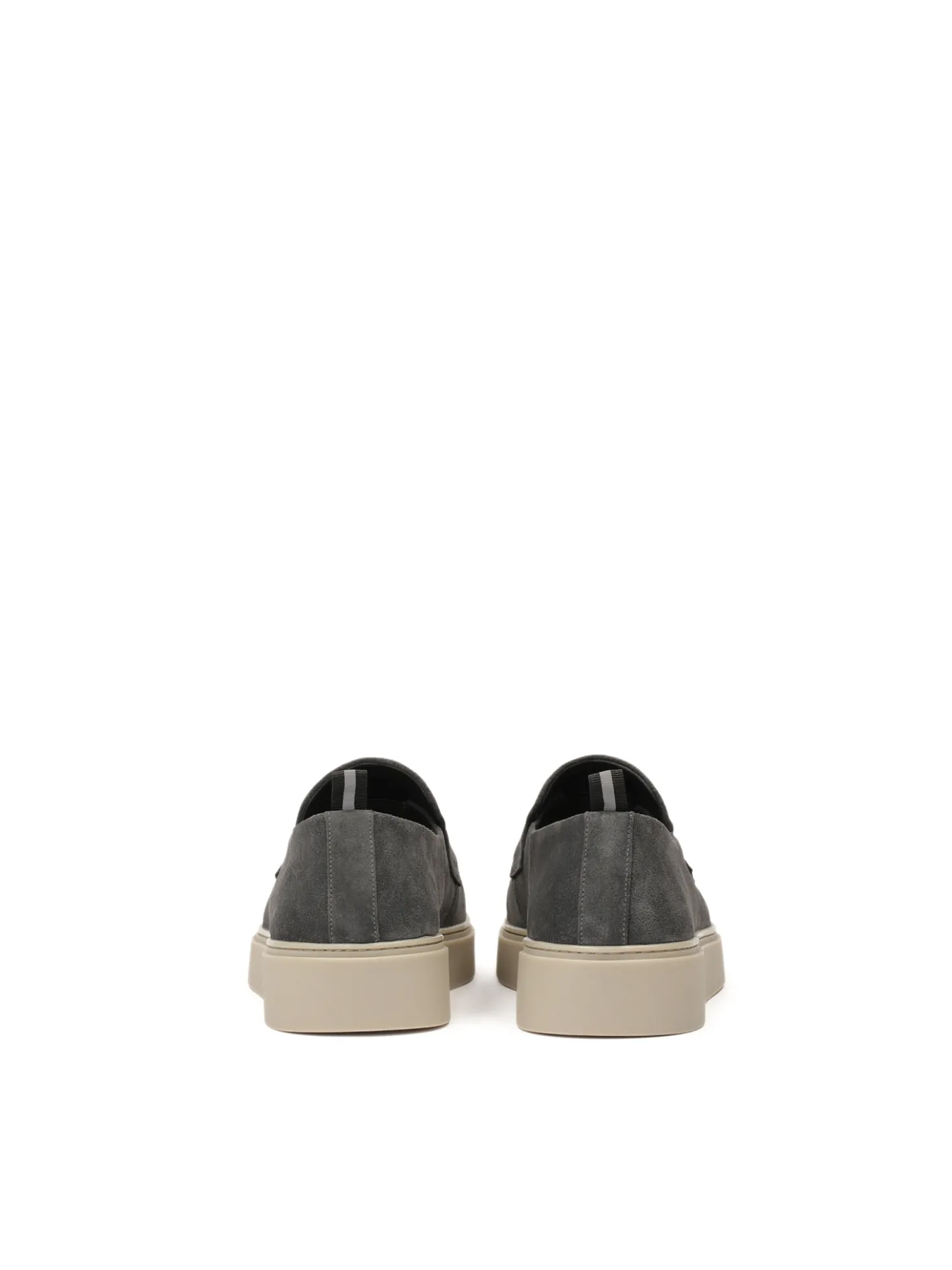 Loafersy męskie z zamszu na podeszwie typu sneakers