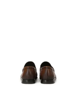 Loafersy z cieniowanej skóry w brązowym kolorze