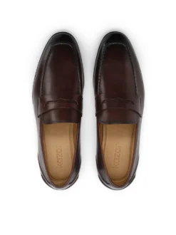 Loafersy z naturalnej skóry z cieniowaniem