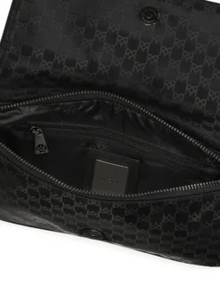 Mała tekstylna listonoszka w monogramy