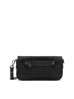 Mała tekstylna listonoszka w monogramy
