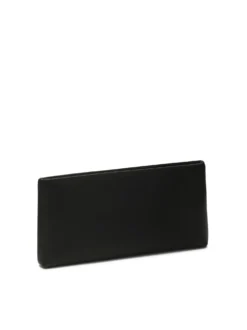 Minimalistyczna czarna kopertówka do ręki