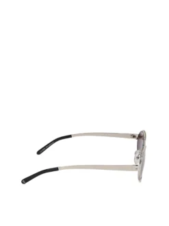 Minimalistyczne okulary przeciwsłoneczne z metalową oprawą