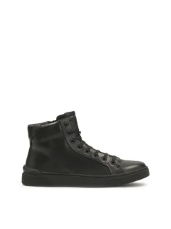 Minimalistyczne sneakersy męskie w czarnym kolorze