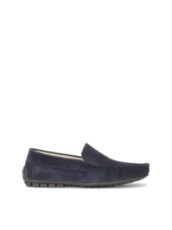 Mokasyny driving mocs z granatowego zamszu