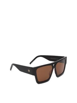 Męskie okulary przeciwsłoneczne w stylu retro z brązowymi soczewkami