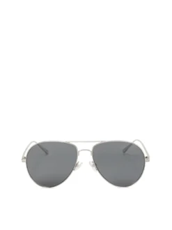 Okulary aviator ze srebrną oprawką