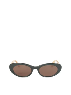 Owalne przeciwsłoneczne okulary damskie