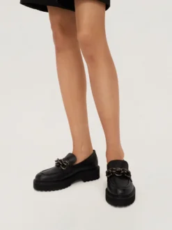 Półbuty damskie slip on na trepowej podeszwie