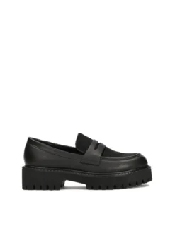 Półbuty slip-on z naturalnym włosiem