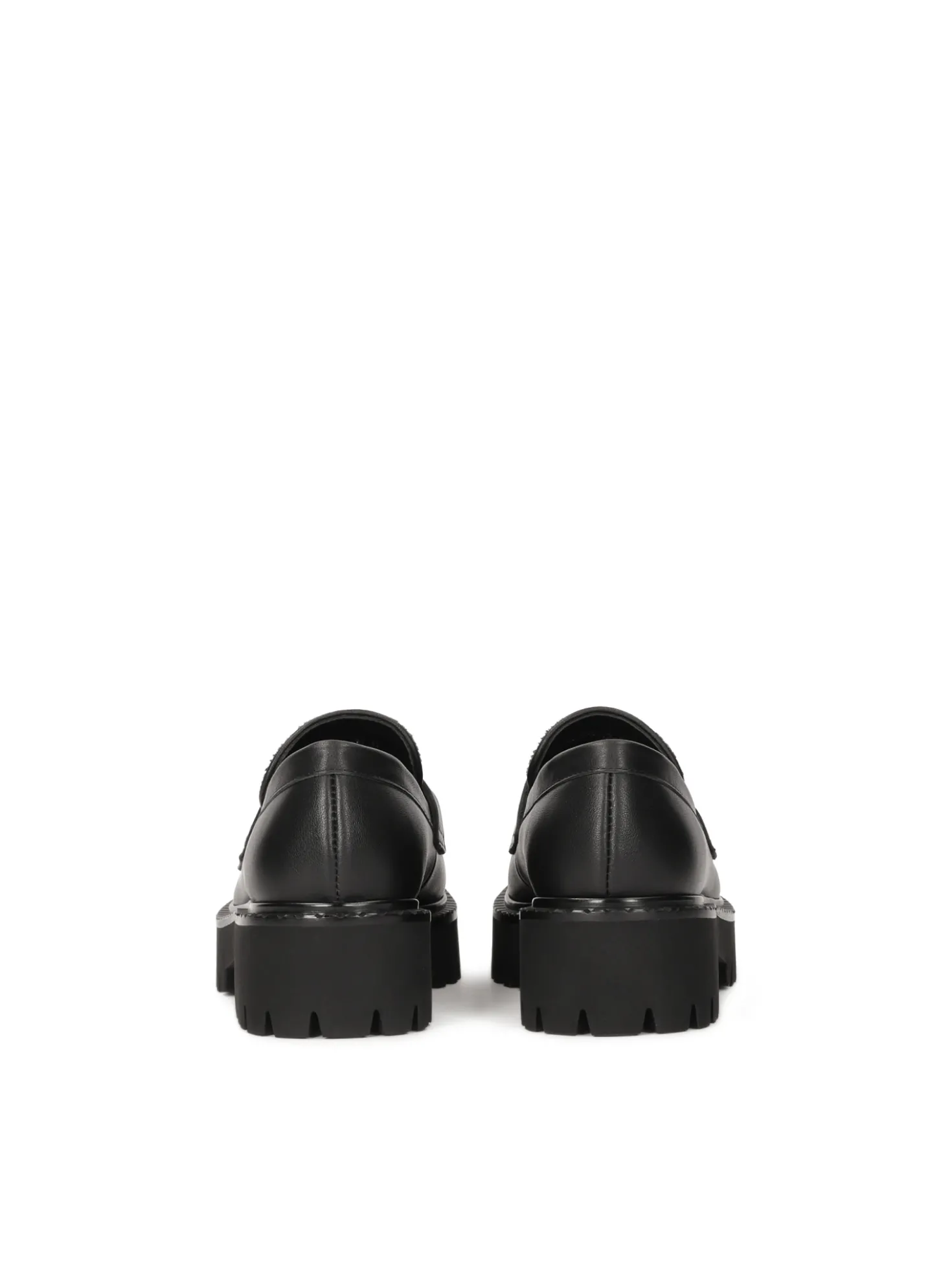 Półbuty slip-on z naturalnym włosiem