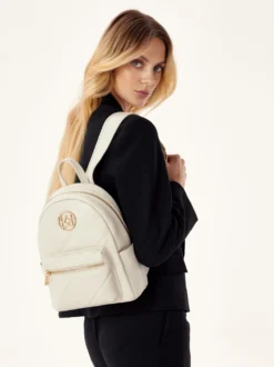 Pikowany plecak w stylu casual