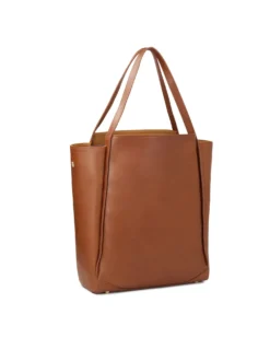 Pojemna skórzana torebka w stylu minimal