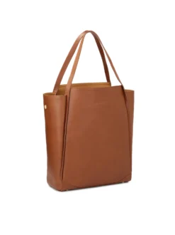 Pojemna skórzana torebka w stylu minimal