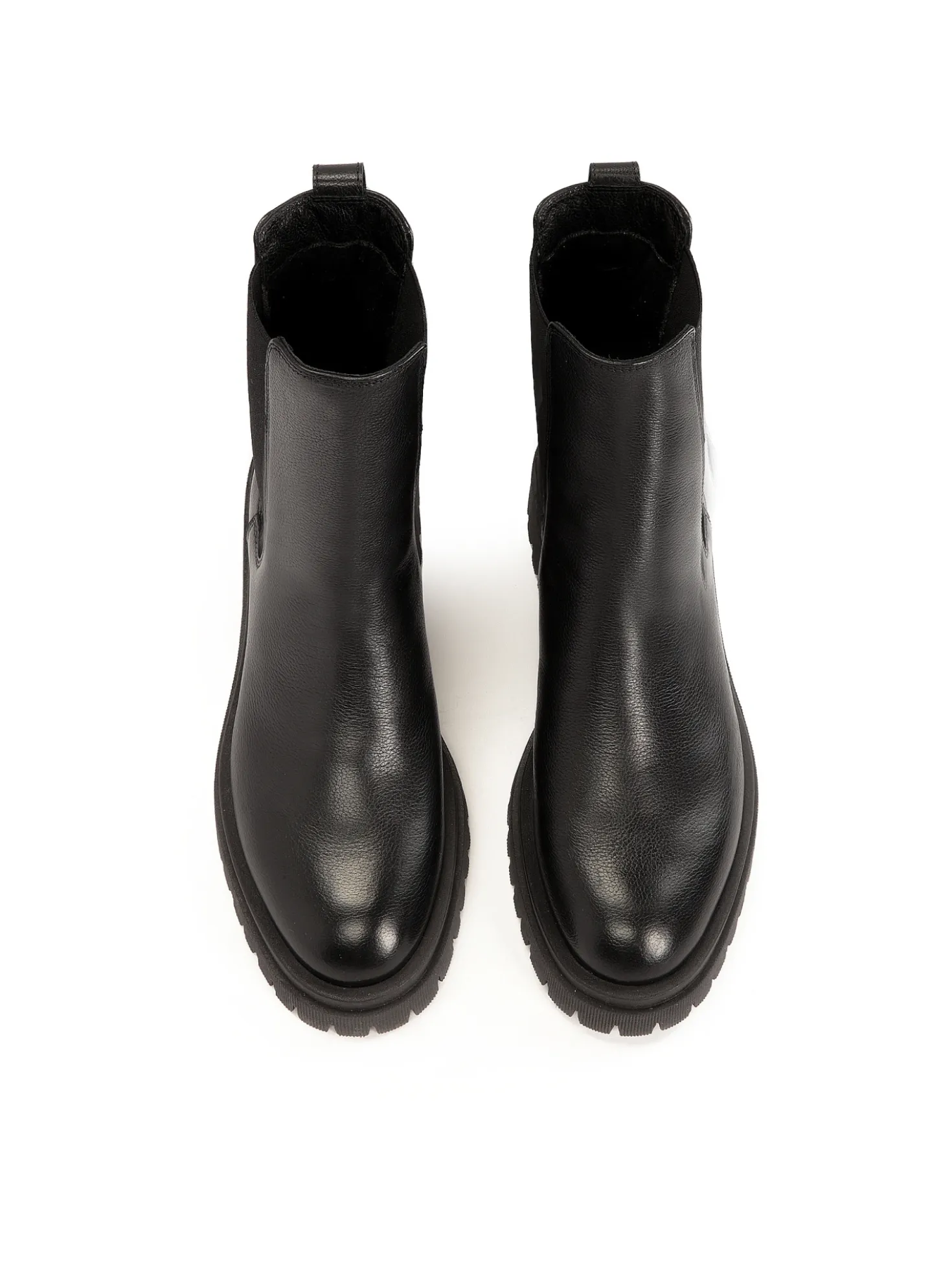 Skórzane botki typu chelsea boots