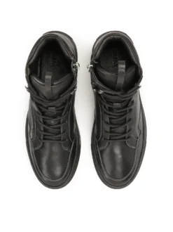 Skórzane czarne hight sneakers