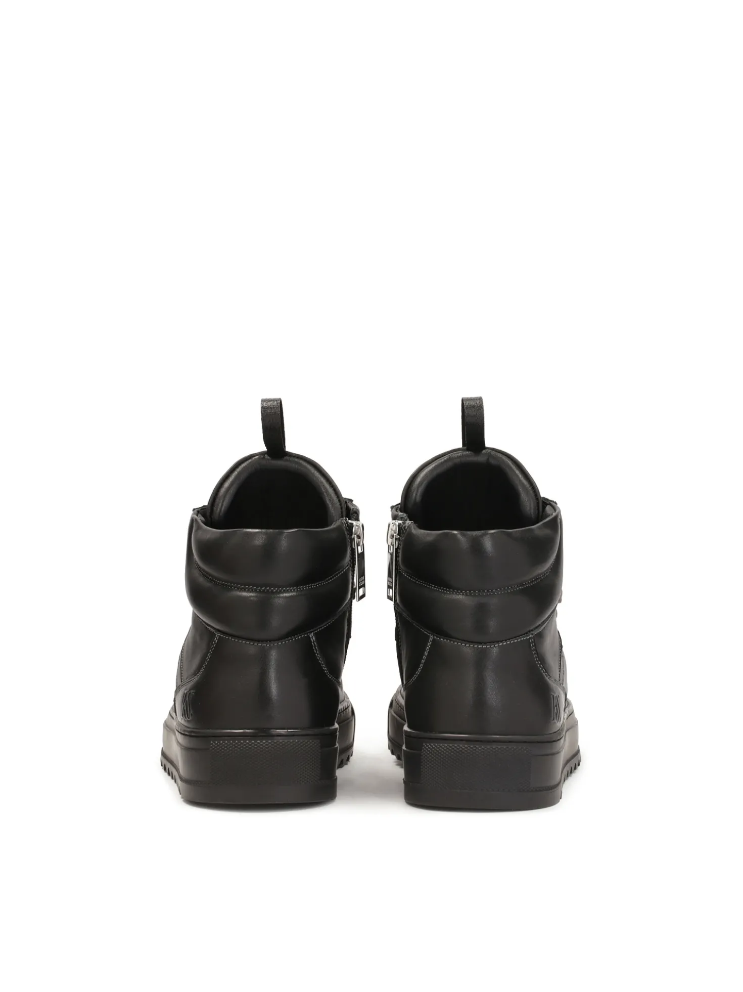 Skórzane czarne hight sneakers
