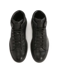 Skórzane sneakersy za kostkę