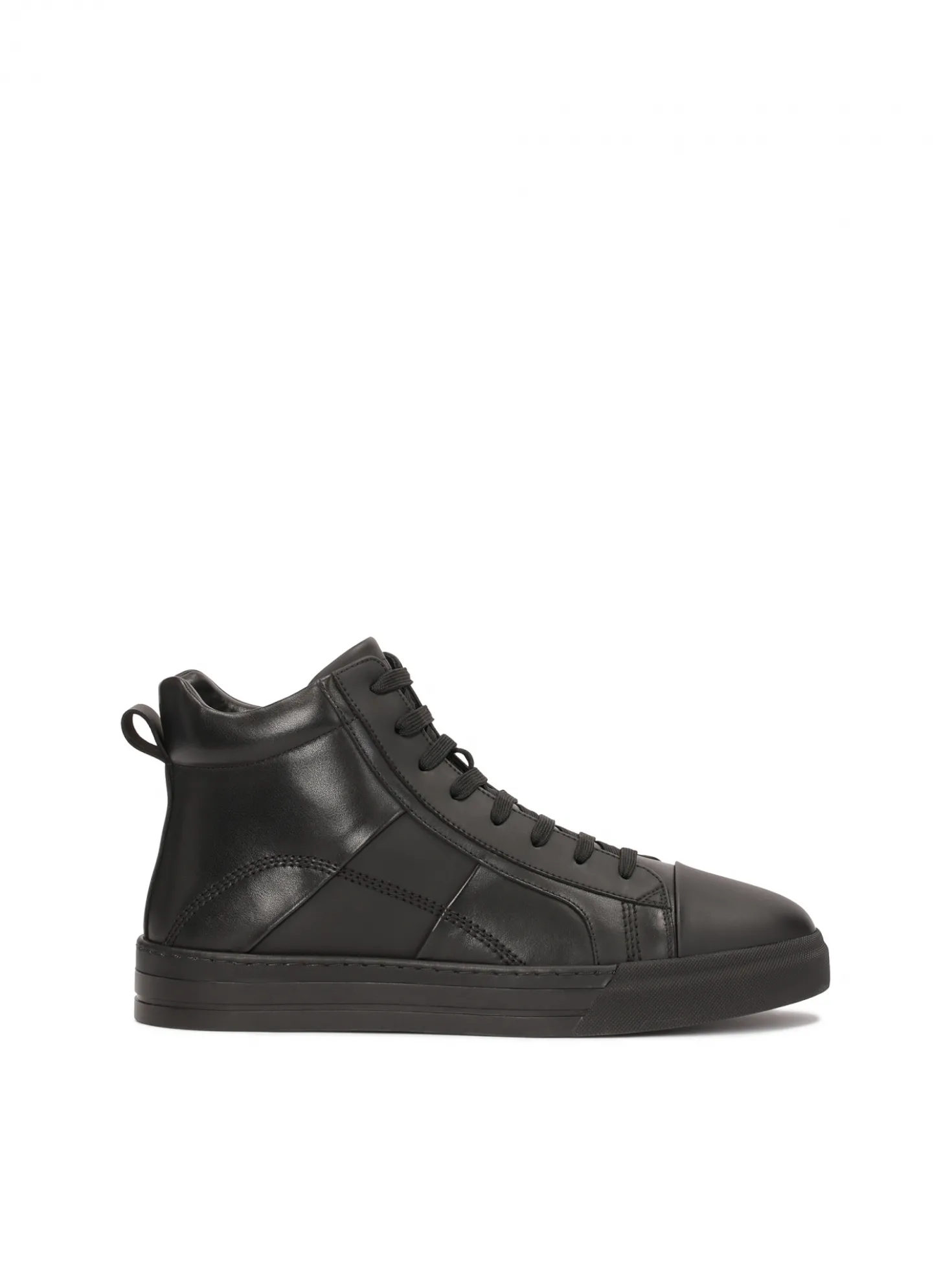 Skórzane sneakersy z wysoką cholewką