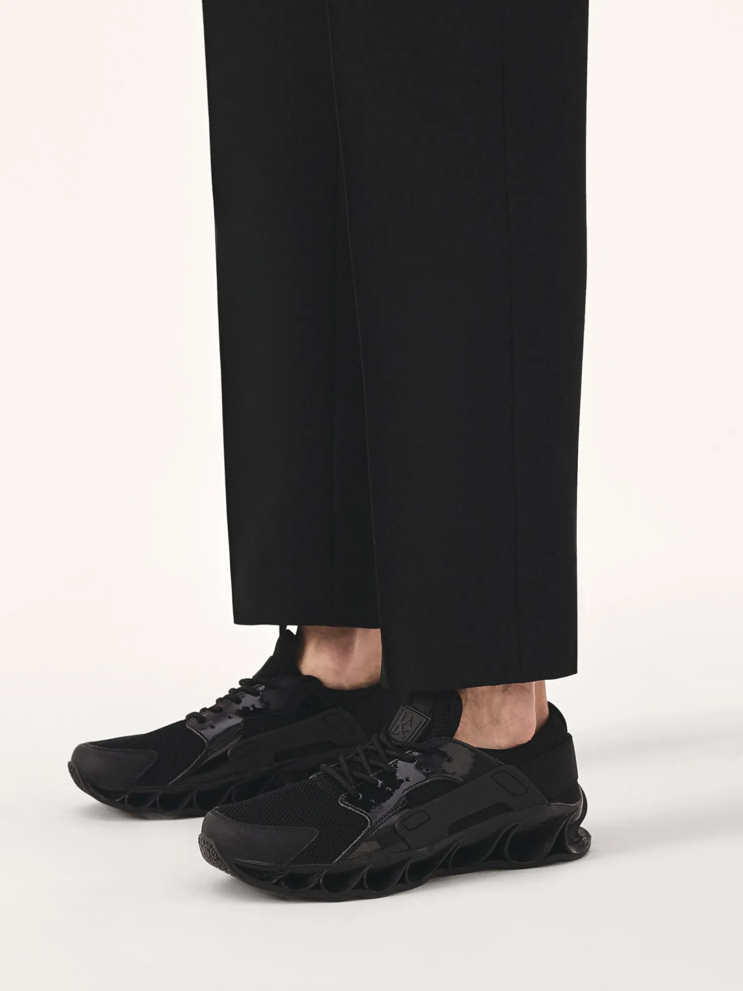 Sneakersy męskie z łączonych materiałów