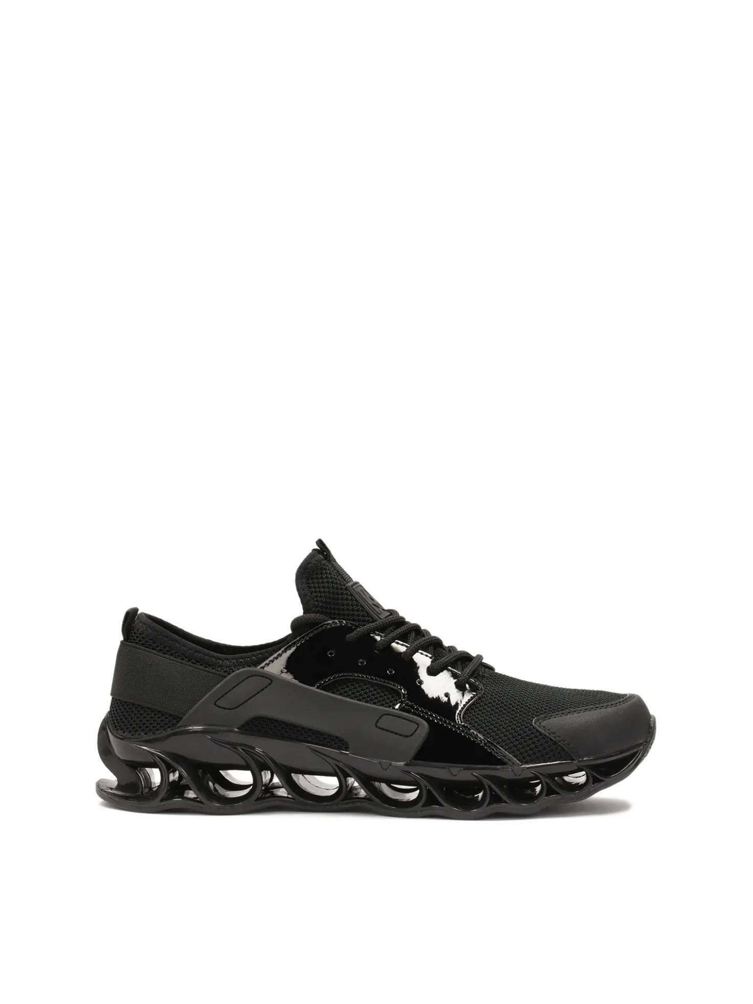 Sneakersy męskie z łączonych materiałów