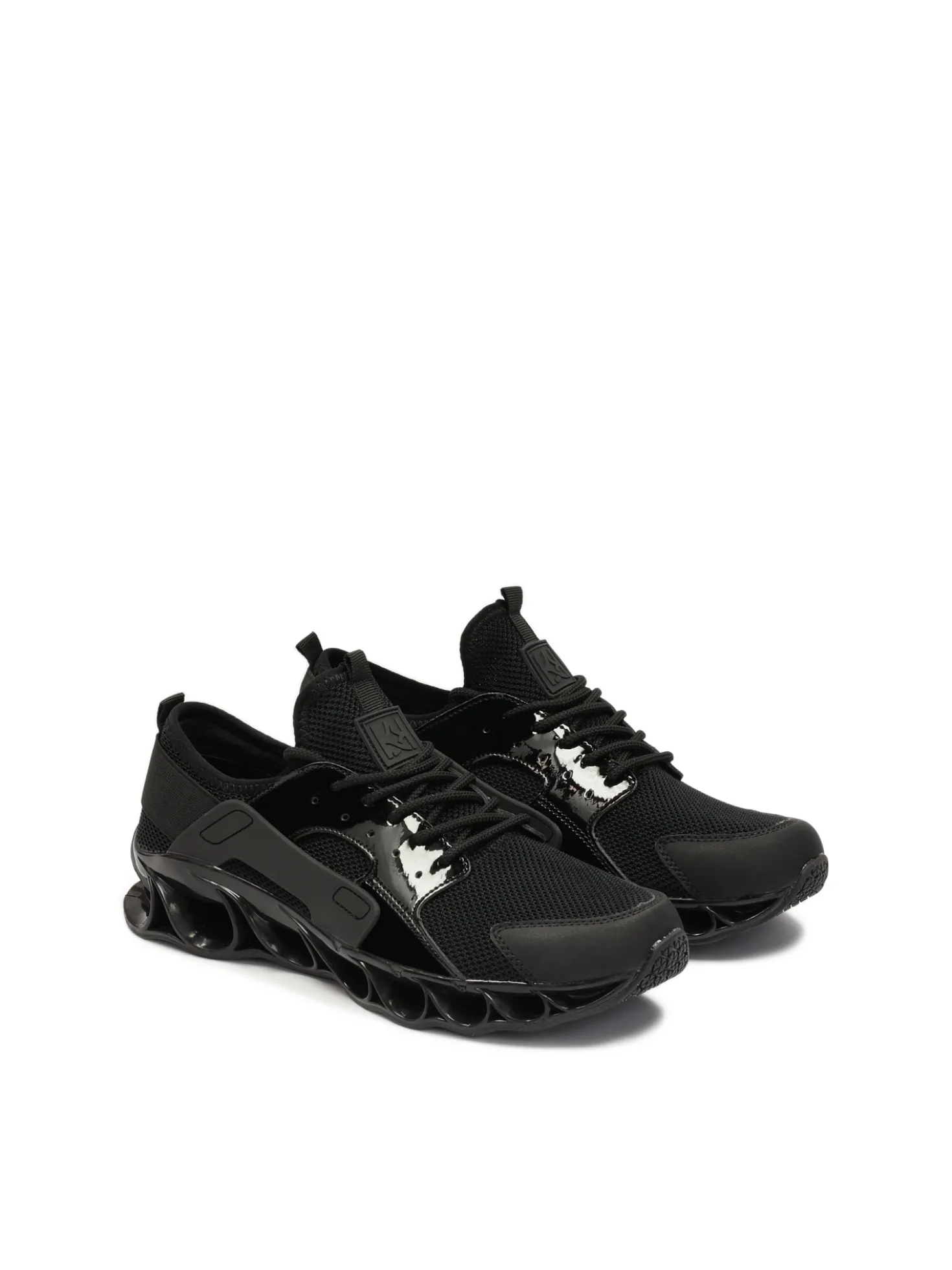 Sneakersy męskie z łączonych materiałów