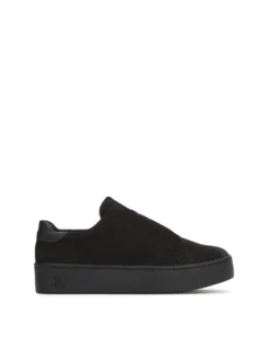 Sneakersy z tkaniny na grubszej podeszwie