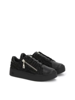 Sneakersy z włosiem naturalnym we wzór zebry