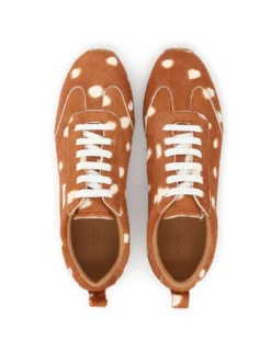 Sneakersy z włosiem w zwierzęcy wzór