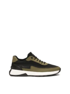 Sznurowane sneakersy w kontrastujących kolorach