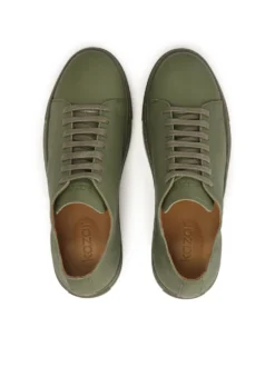 Sznurowane sneakersy z naturalnej skóry