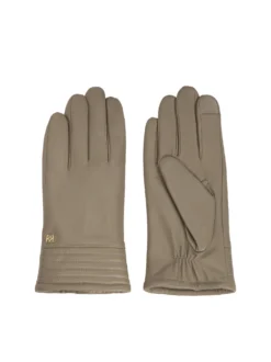 Taupe rękawiczki damskie z funkcją touch screen