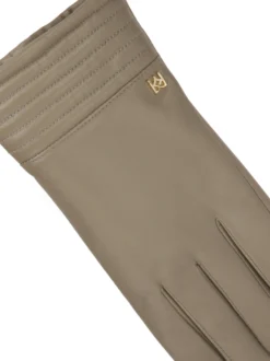 Taupe rękawiczki damskie z funkcją touch screen