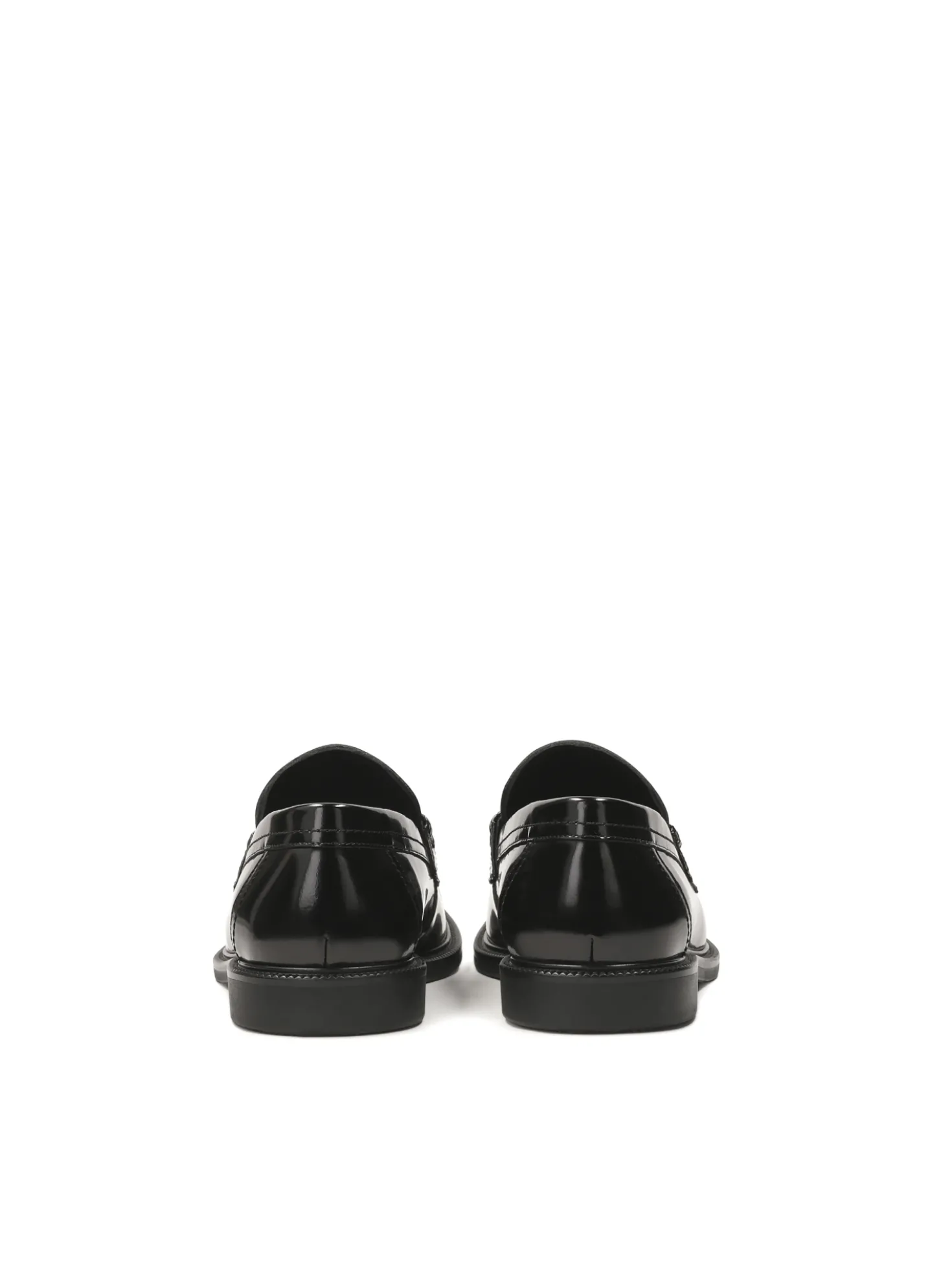 Wsuwane czarne loafersy z monogramem
