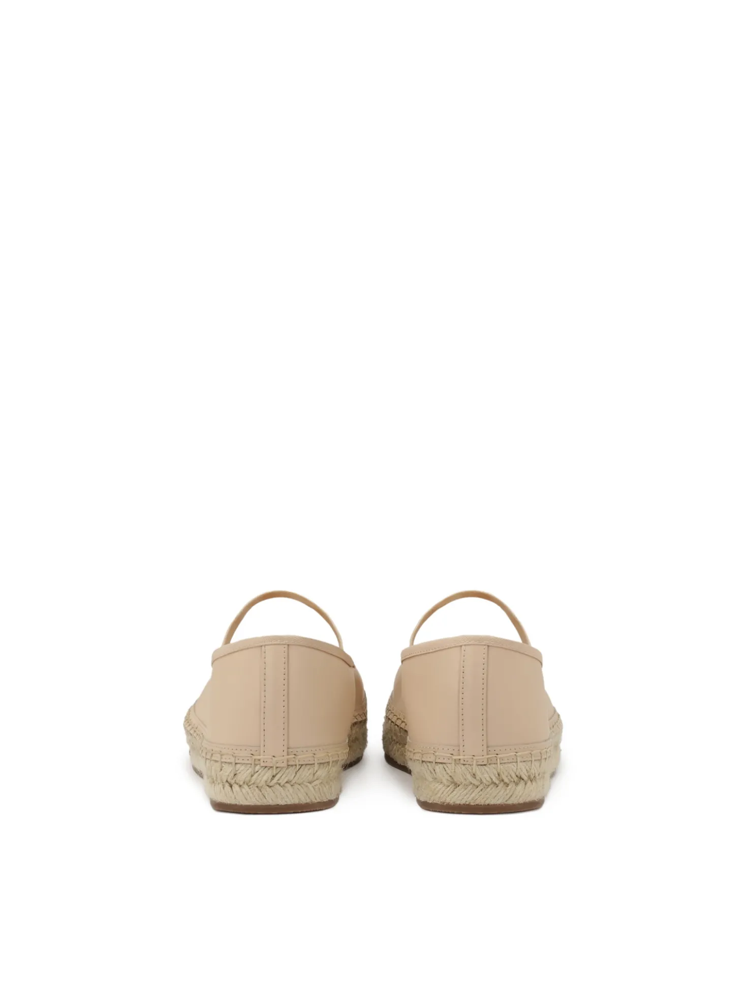 Wsuwane espadryle w pudrowym kolorze