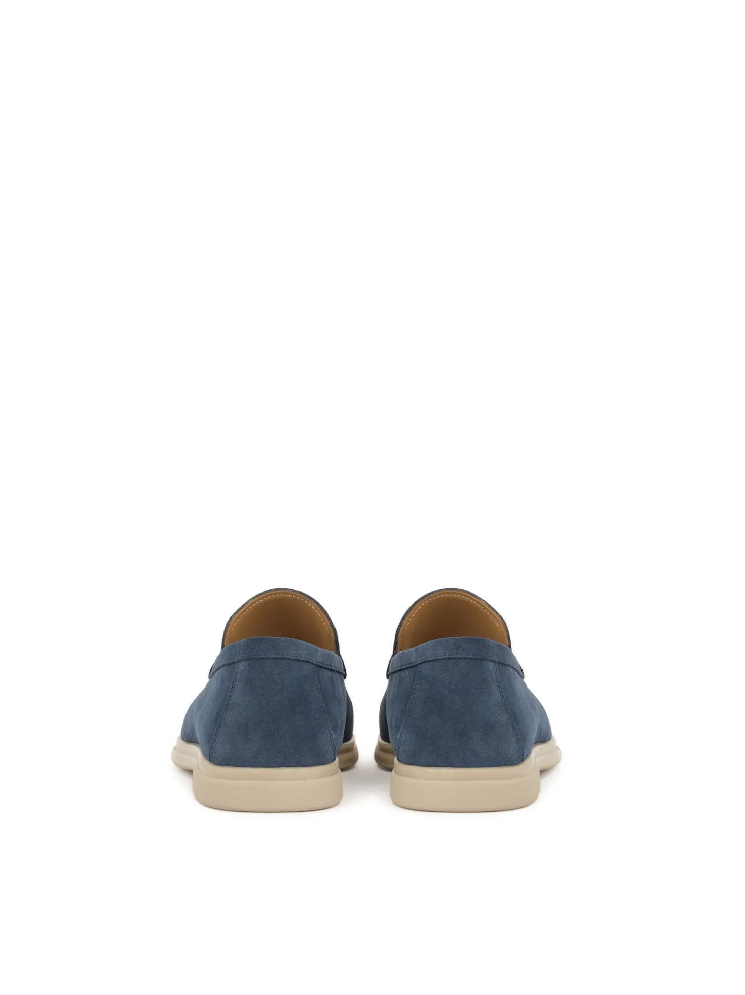Wsuwane niebieskie buty męskie