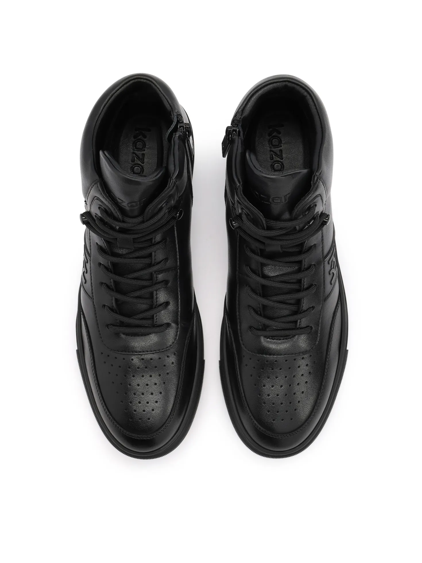 Wysokie sneakersy z naturalnej skóry