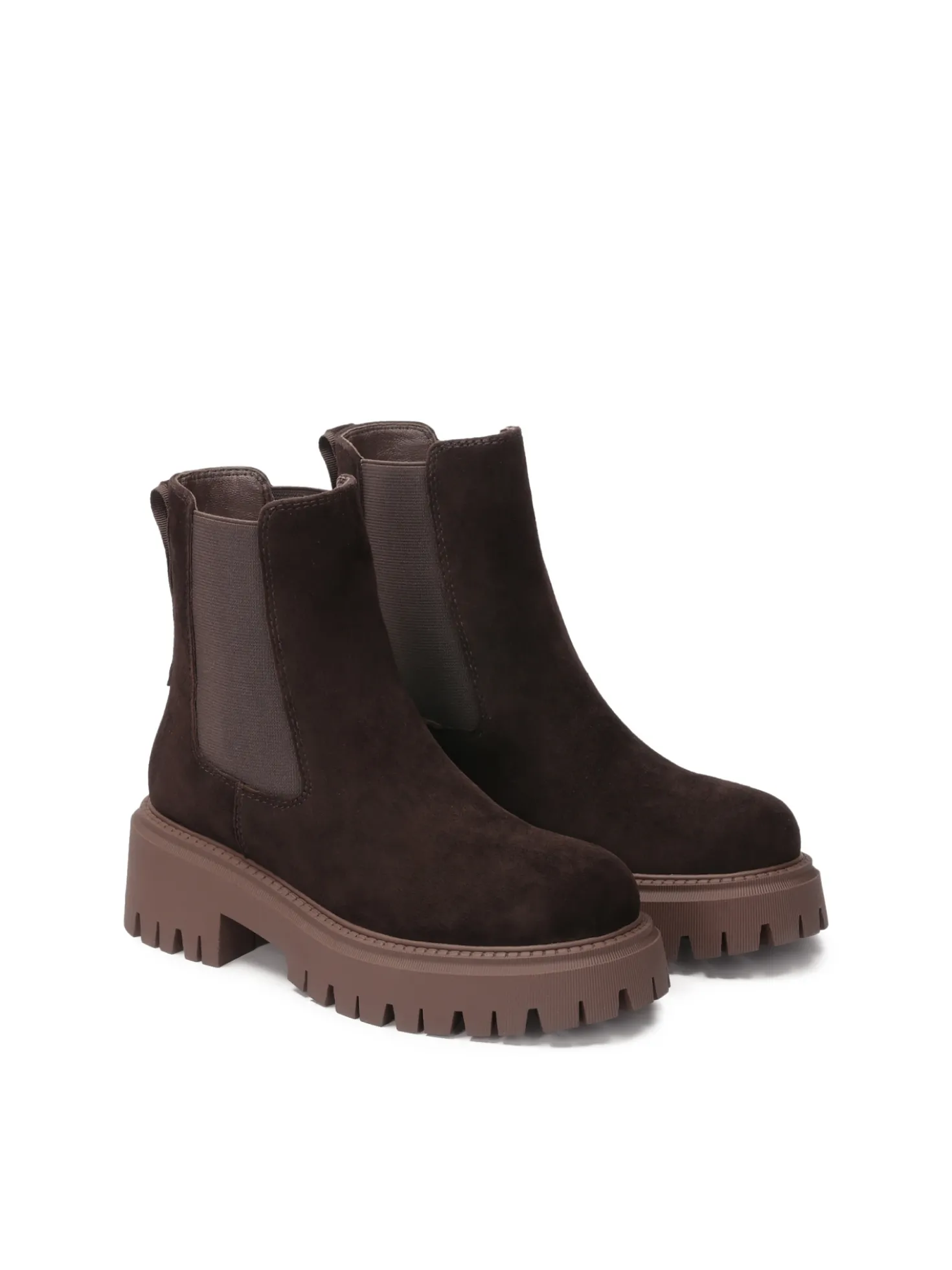 Zamszowe botki typu Chelsea boots