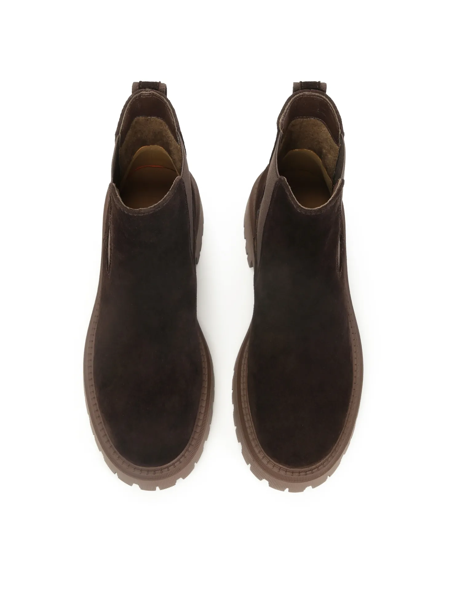 Zamszowe botki typu Chelsea boots