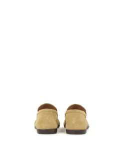 Zamszowe loafersy męskie z paskiem