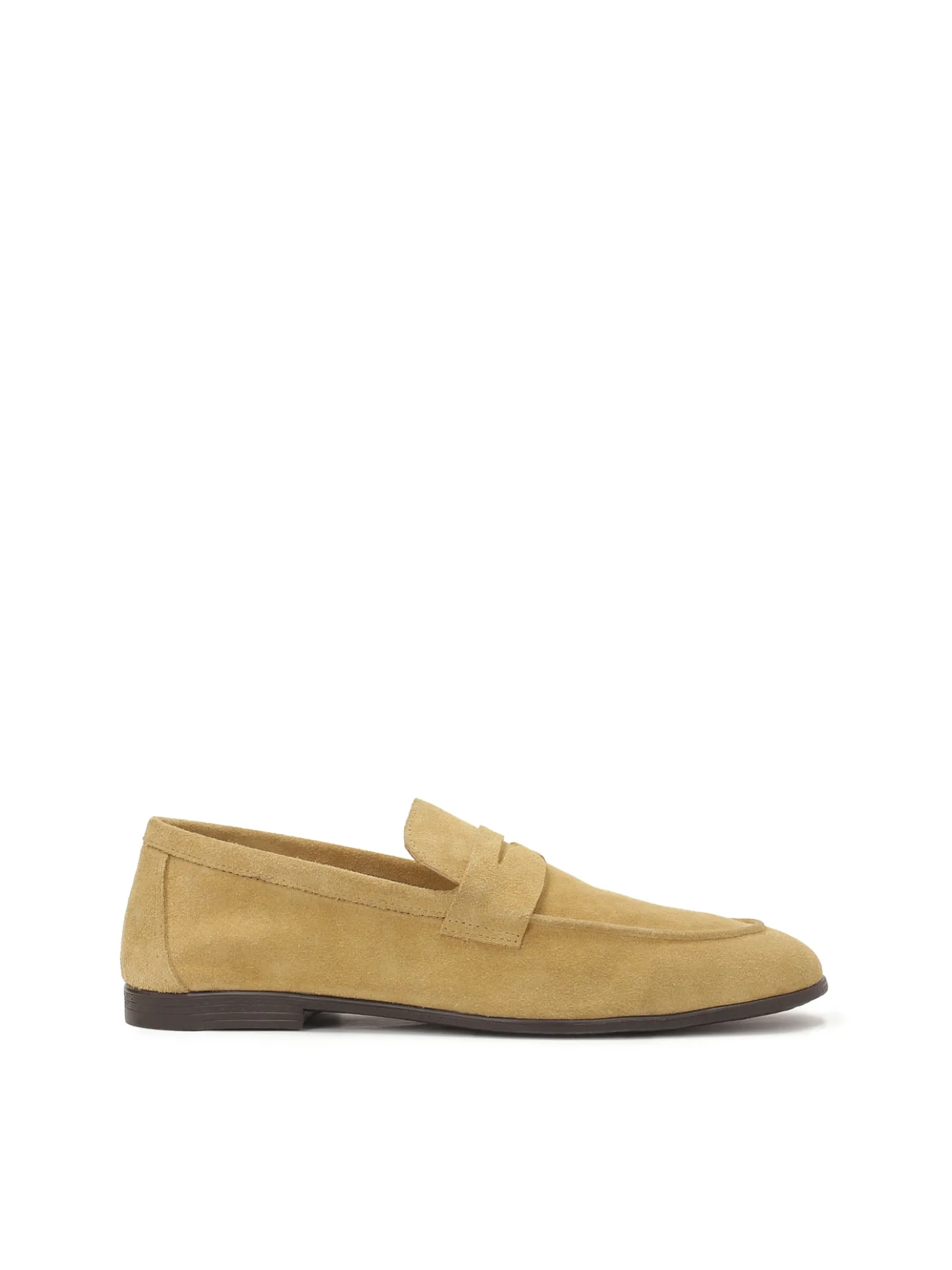 Zamszowe loafersy męskie z paskiem
