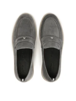 Zamszowe loafersy z podeszwą typu sneakers
