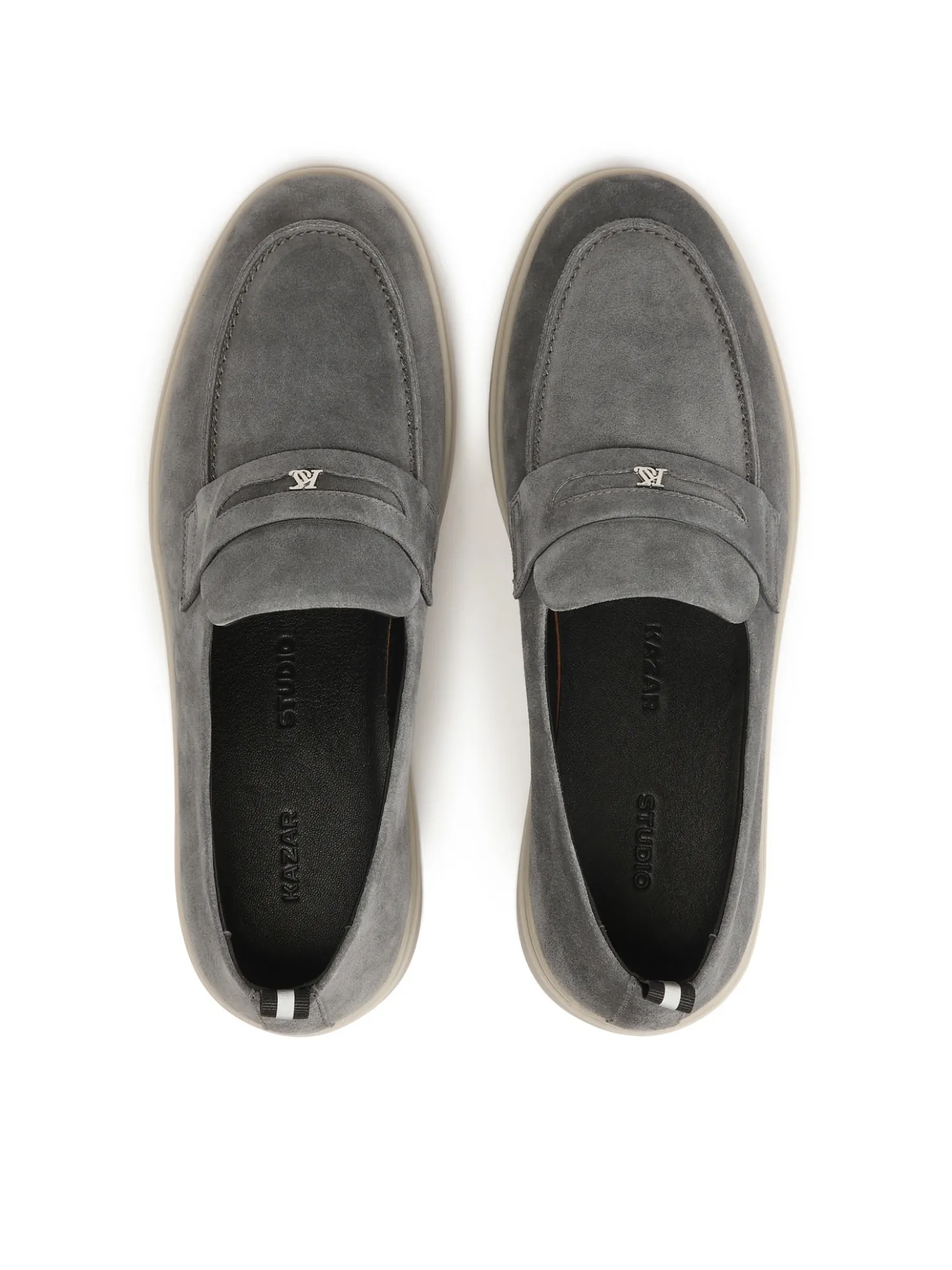 Zamszowe loafersy z podeszwą typu sneakers
