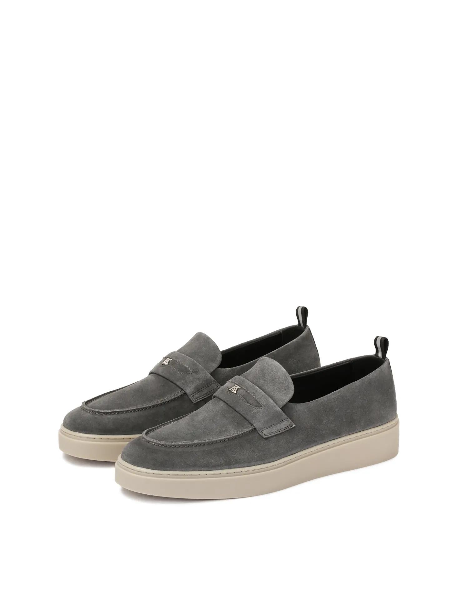 Zamszowe loafersy z podeszwą typu sneakers